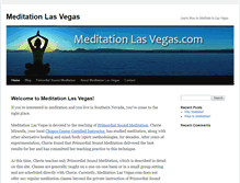 Tablet Screenshot of meditationlasvegas.com